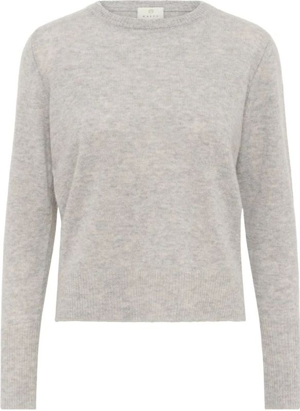 Kaffe - Lizza - Trui - Grijs - Ronde Hals