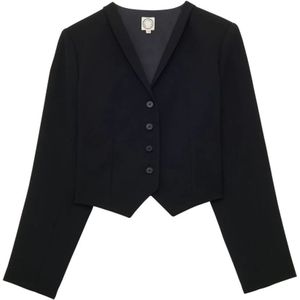 Ines de la Fressange Paris, Dames, Jassen, Zwart, Maat: XS