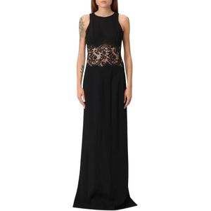 Ermanno Scervino, Dames, Jurken, Zwart, Maat: S