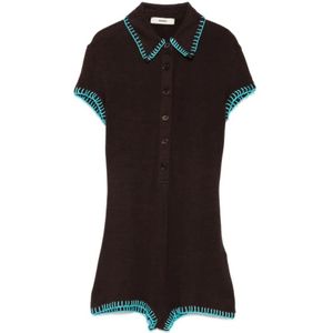 Siedrés, Dames, Jumpsuits & Playsuits, Bruin, Maat: XS