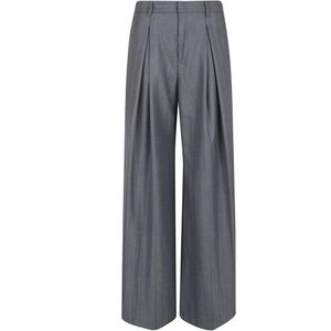 Andamane, Dames, Broeken, Grijs, Maat: XS Viscose,