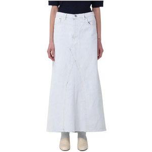 Maison Margiela, Dames, Rokken, Blauw, Maat: 2XS Denim,