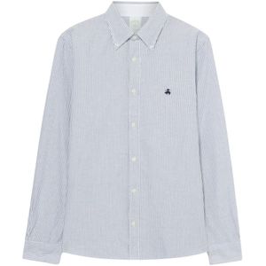 Brooks Brothers, Heren, Overhemden, Blauw, Maat: S Katoen,