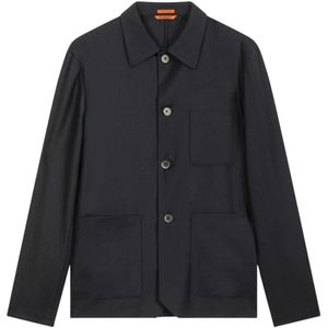 Barena Venezia, Heren, Jassen, Blauw, Maat: M Wol,