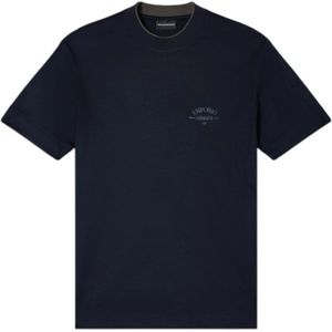 Emporio Armani, Heren, Tops, Blauw, Maat: 2XL Jersey,