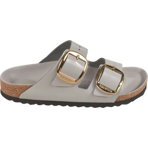 Birkenstock, Dames, Schoenen, Grijs, Maat: 36 EU Leer,