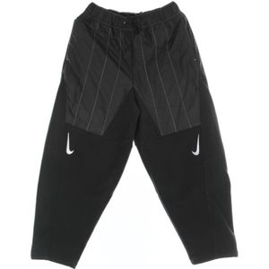 Nike Fleece Trainingsbroek met Swoosh , Black , Dames , Maat: L