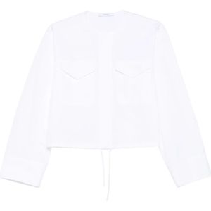 Givenchy, Dames, Blouses & Shirts, Wit, Maat: XS Katoen,