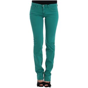 Costume National, Dames, Broeken, Groen, Maat: W26 Katoen,