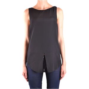 Dondup, Dames, Tops, Zwart, Maat: 2XS Katoen,