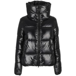 Save The Duck, Dames, Jassen, Zwart, Maat: L Nylon,