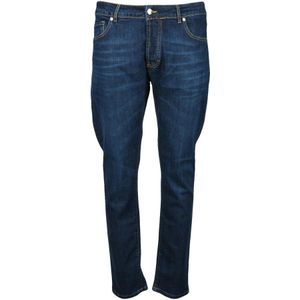 Costume National, Heren, Jeans, Blauw, Maat: W40 Katoen,