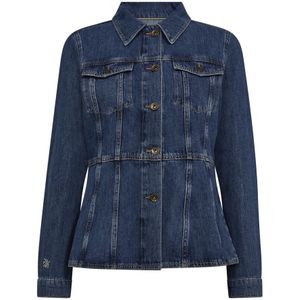 MOS Mosh, Dames, Jassen, Blauw, Maat: S Denim,