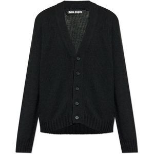 Palm Angels, Heren, Truien, Zwart, Maat: L Wol,