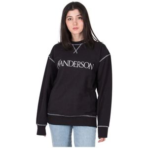 JW Anderson, Dames, Sweatshirts & Hoodies, Zwart, Maat: S