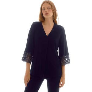 Joseph Ribkoff, Dames, Blouses & Shirts, Blauw, Maat: 3XL Poliester,