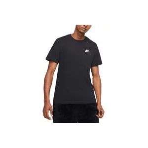 Nike Korte Mouw Crewneck T-Shirt , Black , Heren , Maat: 2XL