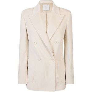 Eleventy, Dames, Jassen, Beige, Maat: XS Katoen,