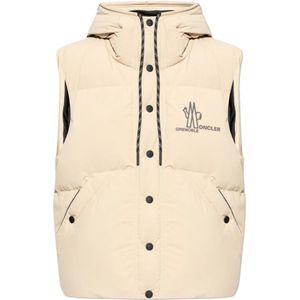 Moncler, Heren, Jassen, Beige, Maat: S Polyamide,