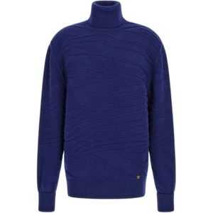 Roberto Cavalli, Dames, Truien, Blauw, Maat: XS Wol,