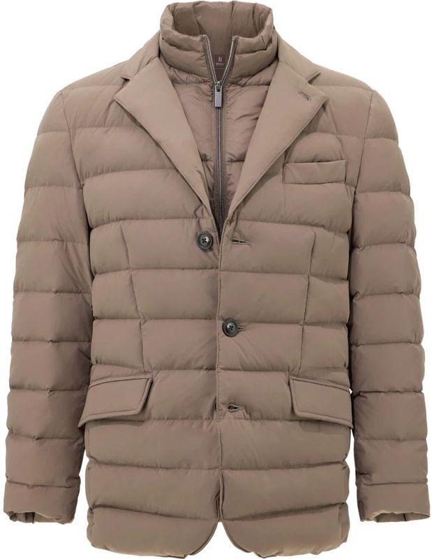 Boggi Milano - Down Jacket - Bruin - Heren - Isolerende Bescherming