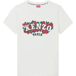 Kenzo, Dames, Tops, Wit, Maat: S Katoen,
