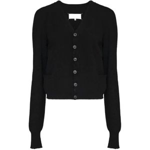 Maison Margiela, Dames, Truien, Zwart, Maat: M Wol,
