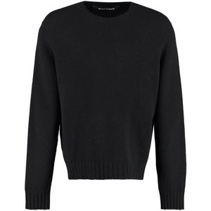 Palm Angels, Heren, Truien, Zwart, Maat: 2XL Wol,