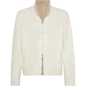 Brunello Cucinelli, Heren, Sweatshirts & Hoodies, Beige, Maat: M Katoen,