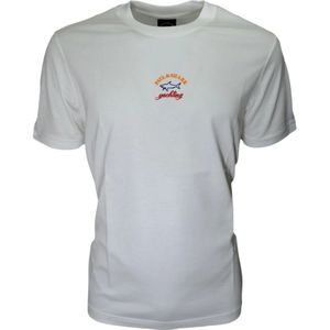Paul & Shark - T-shirt - Wit - Katoen - Met Logo