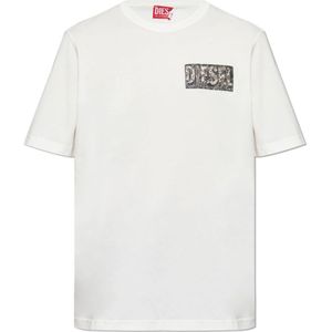 Diesel, Heren, Tops, Beige, Maat: S Katoen,