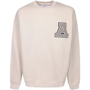 Axel Arigato, Heren, Sweatshirts & Hoodies, Beige, Maat: S Katoen,