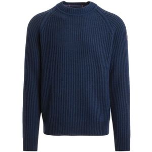 Parajumpers, Heren, Truien, Blauw, Maat: S Wol,