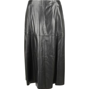 Arma, Dames, Rokken, Zwart, Maat: S Leer,