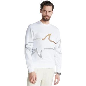 Paul & Shark, Heren, Sweatshirts & Hoodies, Wit, Maat: M