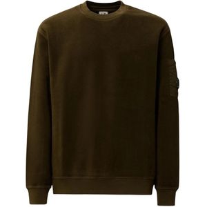 C.p. Company, Heren, Sweatshirts & Hoodies, Groen, Maat: L Fleece,
