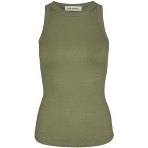 Sofie Schnoor - Tanktop - Gestreept Legergroen - Aansluitend Ontwerp