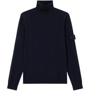 Stone Island, Heren, Truien, Blauw, Maat: L