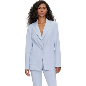 Guess, Dames, Jassen, Blauw, Maat: XS Leer,