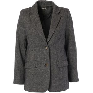 JC Sophie, Dames, Jassen, Grijs, Maat: M Wol,