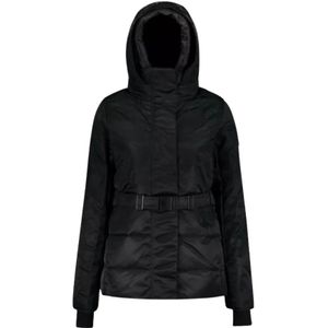 Canada Goose, Dames, Jassen, Zwart, Maat: S Leer,
