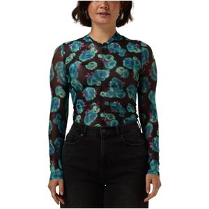 Refined Department, Dames, Tops, Veelkleurig, Maat: XS Poliester,