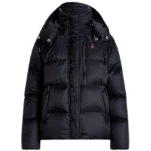 Polo Ralph Lauren, Dames, Jassen, Blauw, Maat: M Leer,