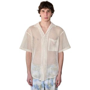 The Silted Company, Heren, Overhemden, Beige, Maat: M Katoen,