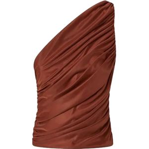 Pinko - Cormorano - Top - Asymmetrische Halslijn - Lichtgewicht - 100% Polyester