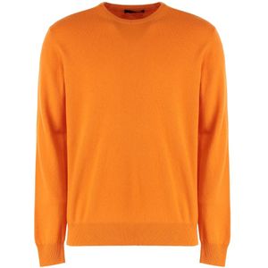 Moorer, Heren, Truien, Oranje, Maat: 3XL Kasjmier,
