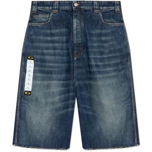Balenciaga, Heren, Korte broeken, Blauw, Maat: M Denim,