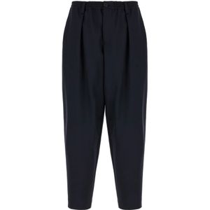 Marni, Heren, Broeken, Blauw, Maat: M Wol,