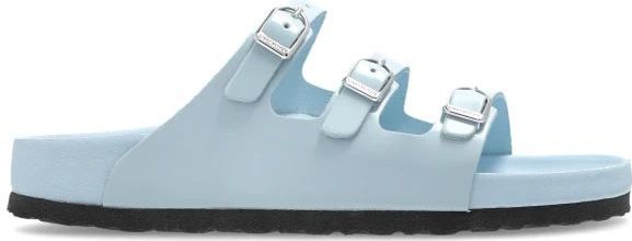 Birkenstock, Dames, Schoenen, Blauw, Maat: 35 EU Leer,