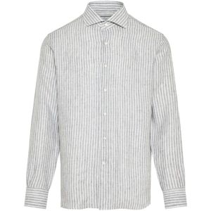 Alessandro Gherardi, Heren, Overhemden, Veelkleurig, Maat: 4XL Linnen,